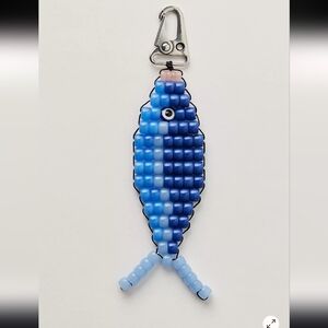 NWT! Free People, Beaded Fish Bag Charm